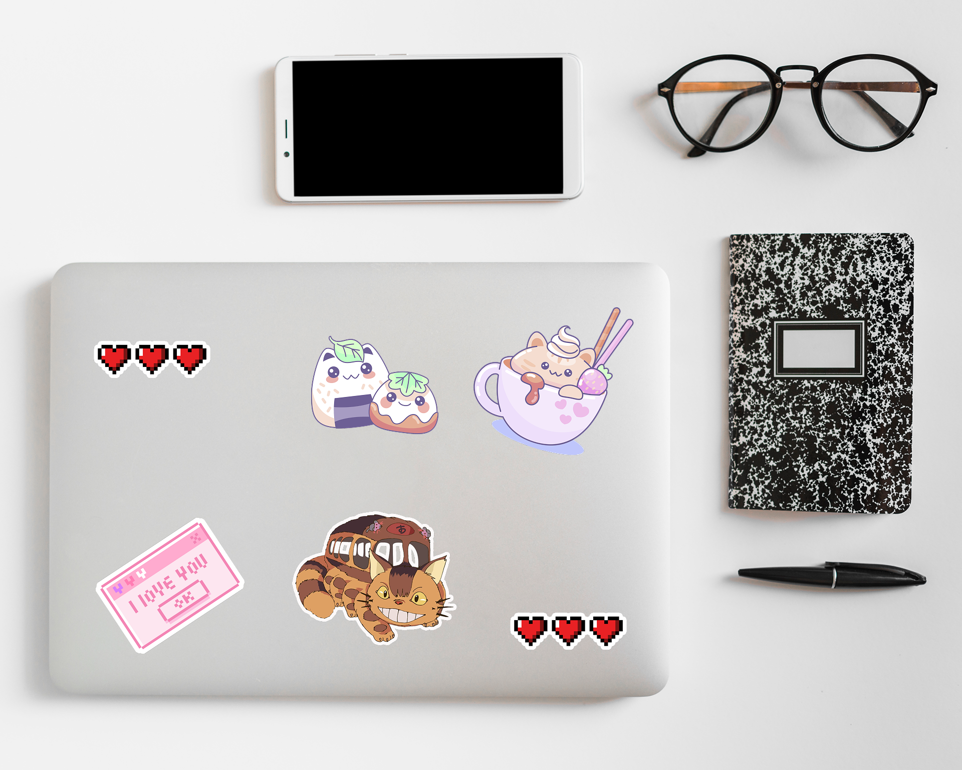 Sticker-Club-Closed-laptop-Ghibli Cat Bus Sticker