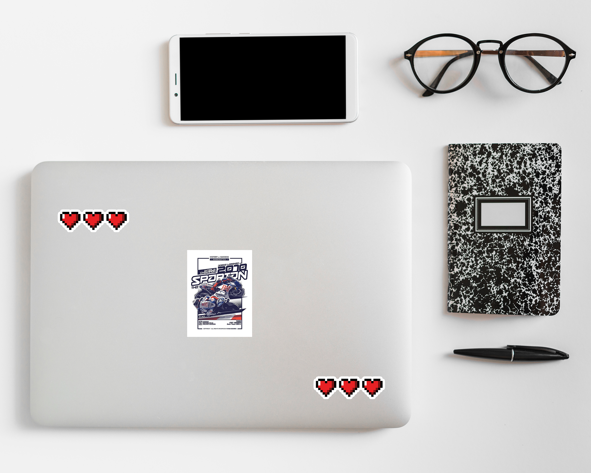 Sticker-Club-Closed-laptop-Moto GP 2010 sticker