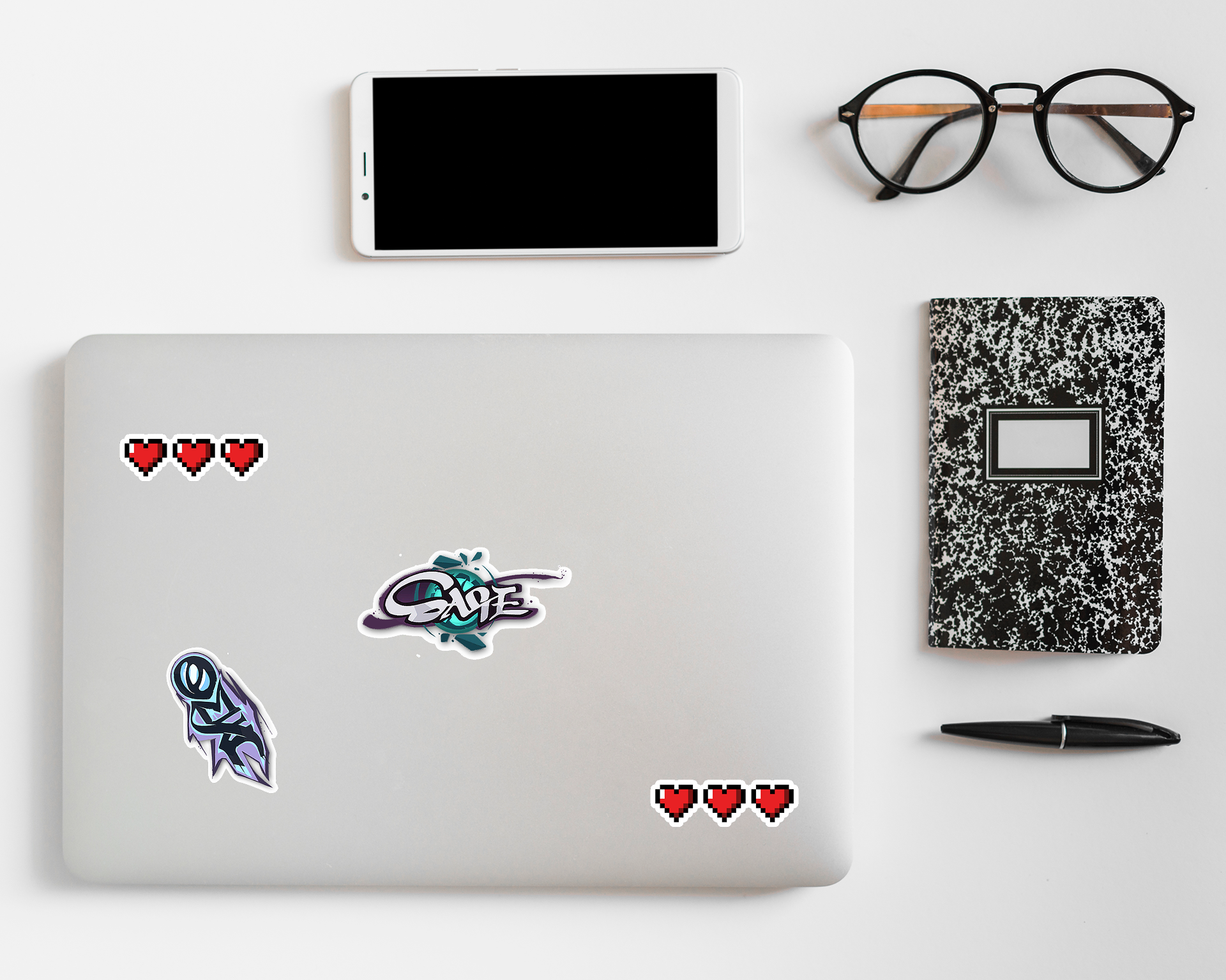 Sticker-Club-Closed-laptop-sage-sticker