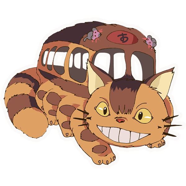 Sticker-Club-Ghibli Cat Bus Sticker