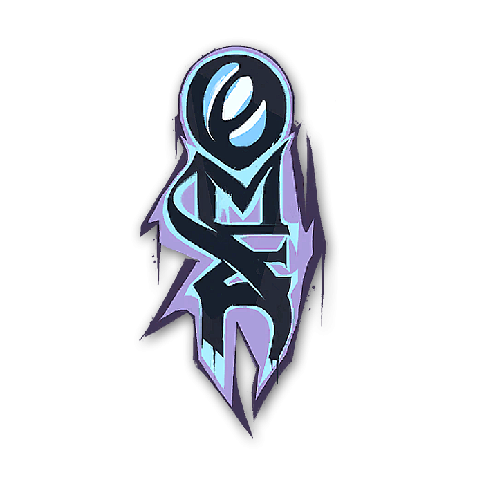 Omen graffiti sticker from Valorant.